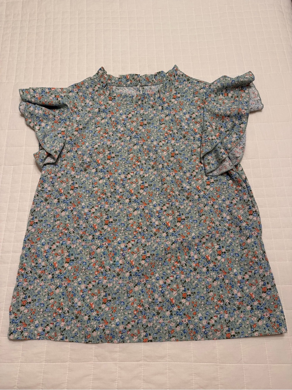 SHEIN Floral Ruffle Blouse